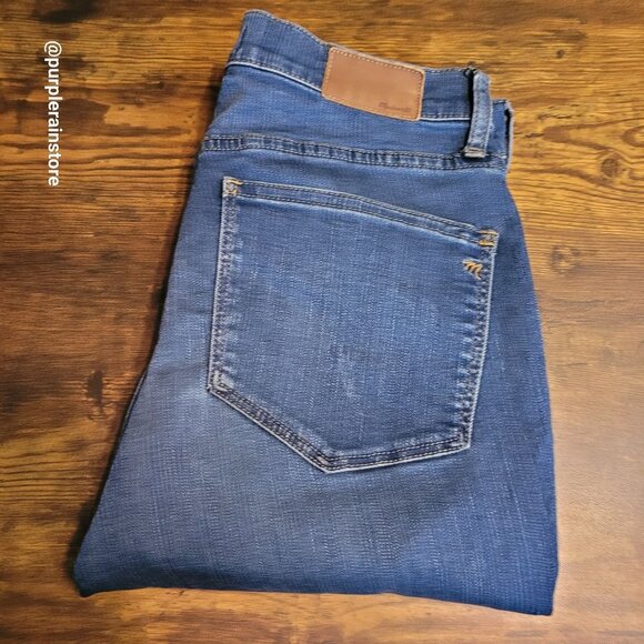 Madewell Jeans 28 Roadtripper High Rise Skinny Medium Dark Wash Stretch Denim - Picture 3 of 11